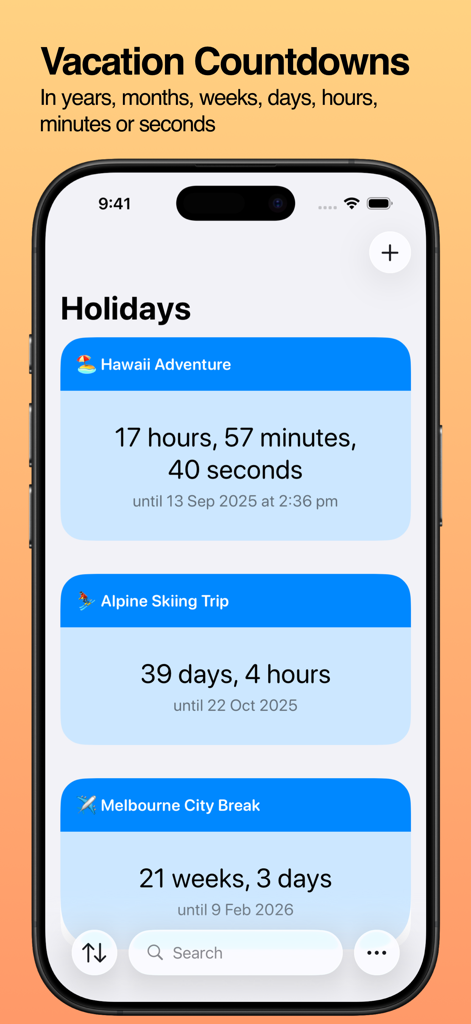 Vacation Countdown: VacaySoon - Travel App | MWM