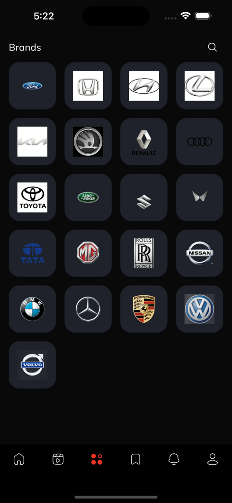 Safari Cars - Uma lista de marcas de carros disponíveis no aplicativo Safari Cars