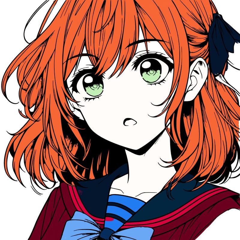 manga character girl realistic