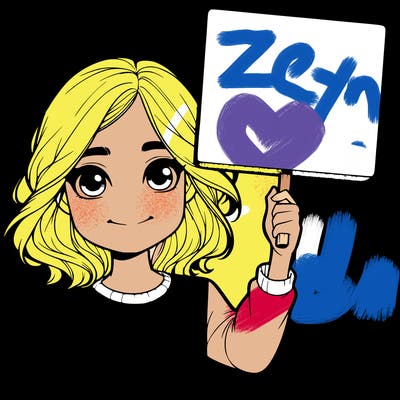 realistic girl holding up a sign