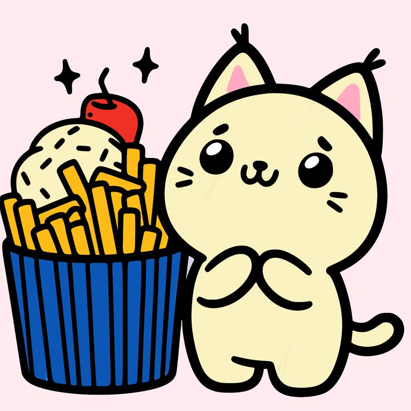 cute food cat