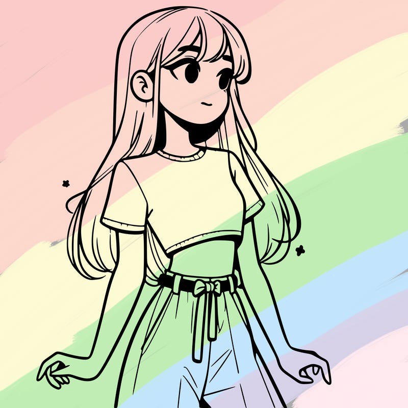 girl in a cute crop top