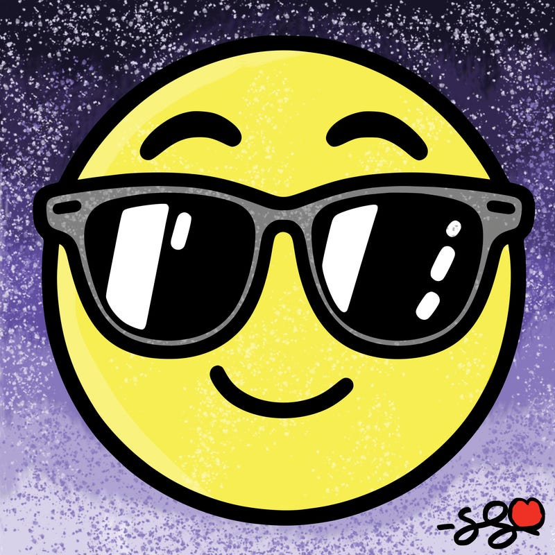 emoji with sunglasses