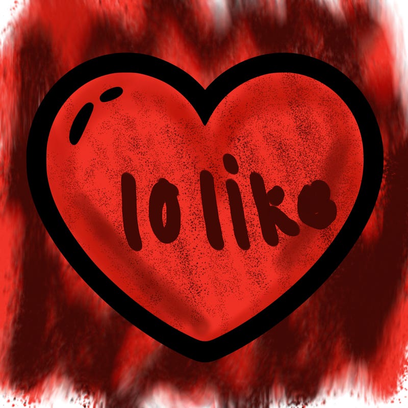 a blank heart
