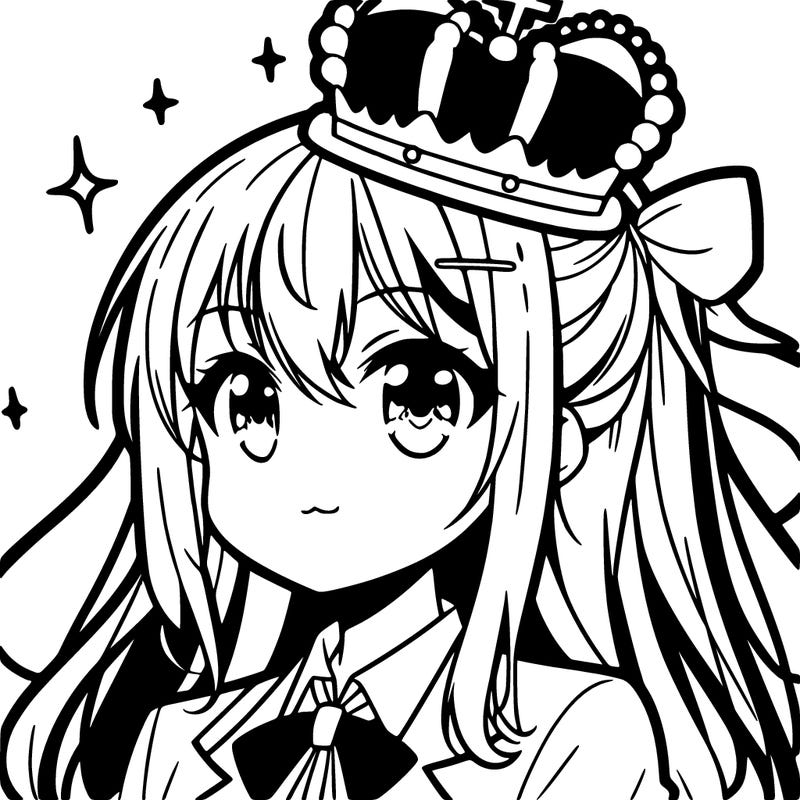 anime girl that has a crown