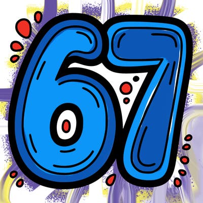 the number 67