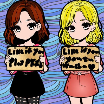 a realistic girl holding a sign