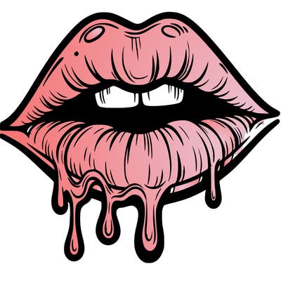 lips that look realistic and drip