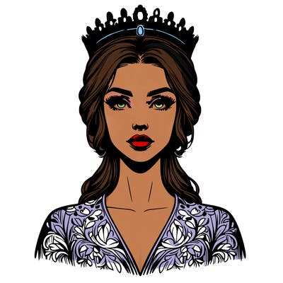 realistic beautiful queen