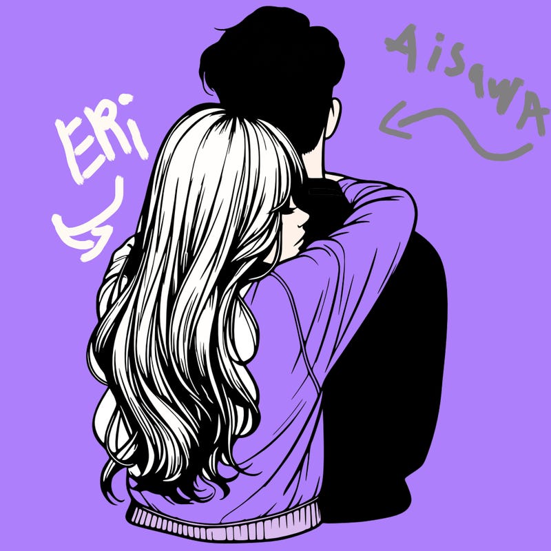 realistic girl hugging boyfriend from back