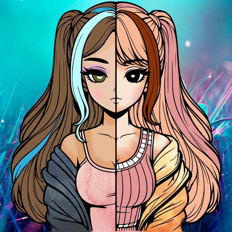 realistic girl split