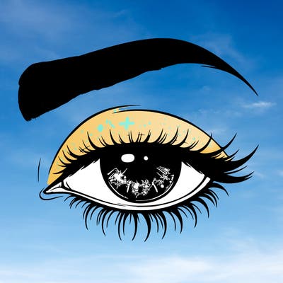 eye closed realistic