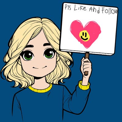 realistic girl holding up a sign