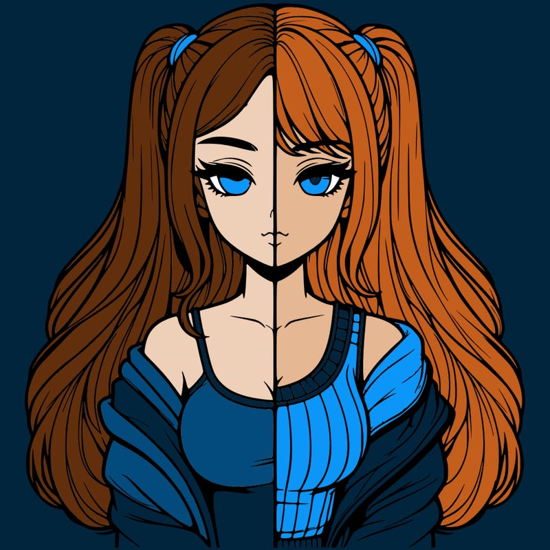 realistic girl split