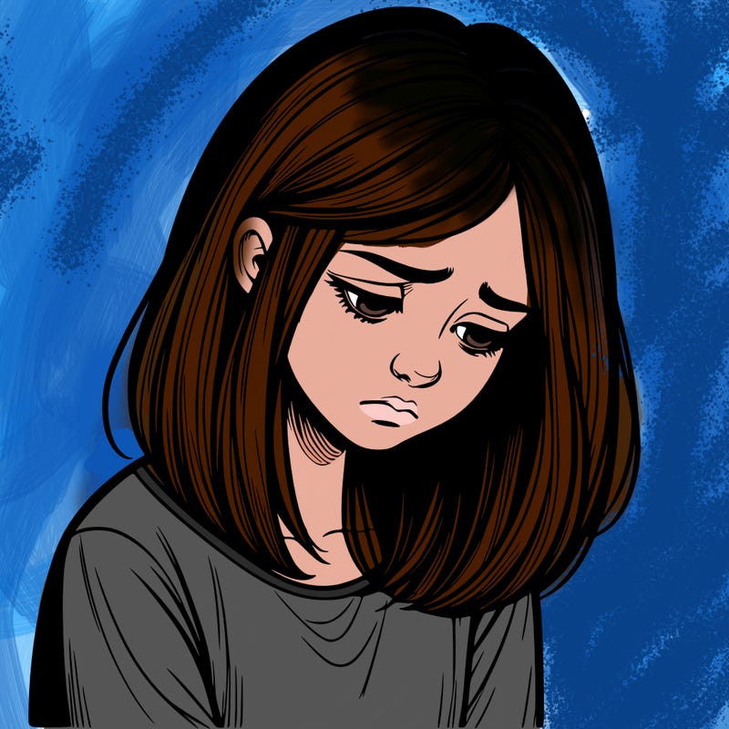 realistic sad girl