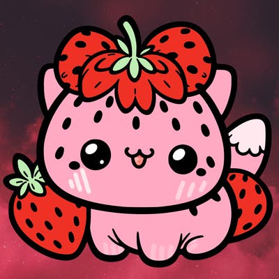 strawberry cat