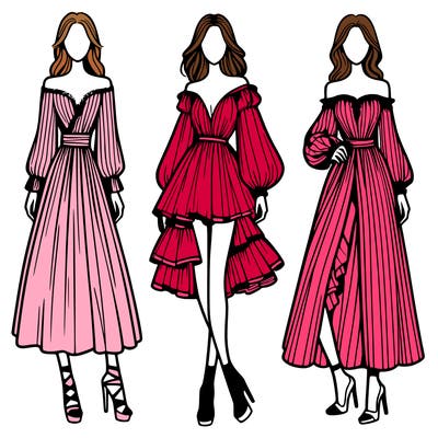 fashion models dresses