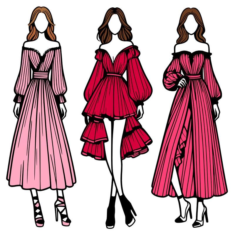 fashion models dresses