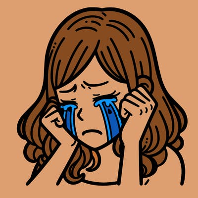woman crying