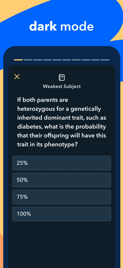 HESI® A2 Prep by Pocket Prep - HESI A2 Prep app displaying a biology practice question in dark mode