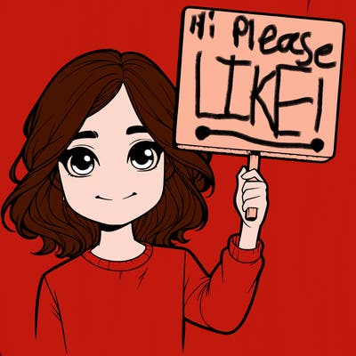 realistic girl holding up a sign