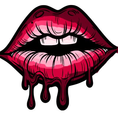 lips that look realistic and drip