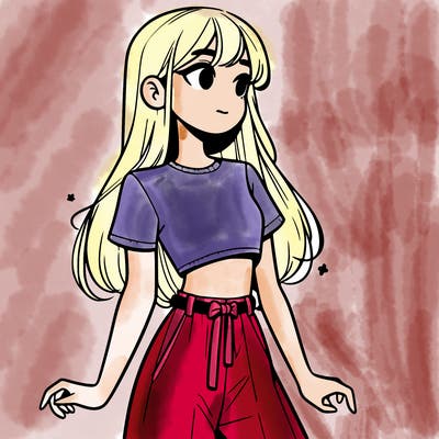 girl in a cute crop top
