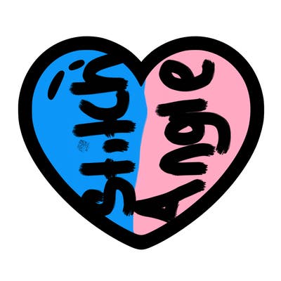 a blank heart