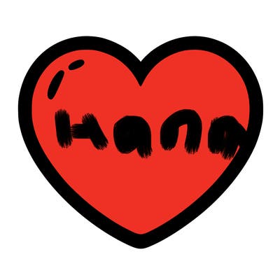 a blank heart