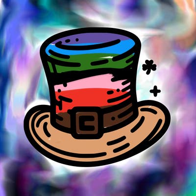 st patrick hat with thin lines