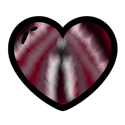 a blank heart