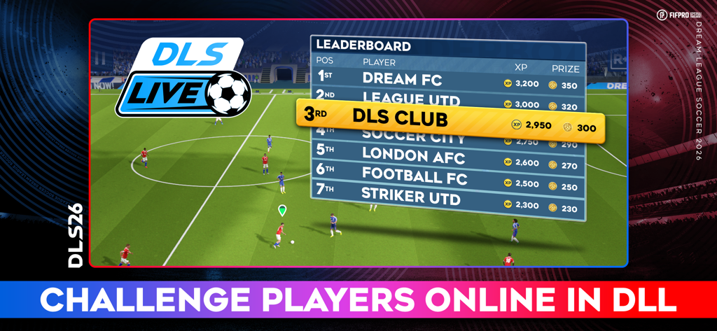 Dream League Soccer 2026 multiplayer leaderboard and prizes