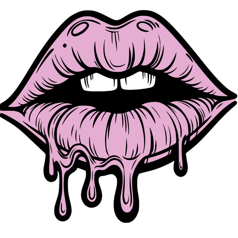 lips that look realistic and drip
