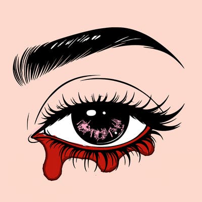 eye closed realistic