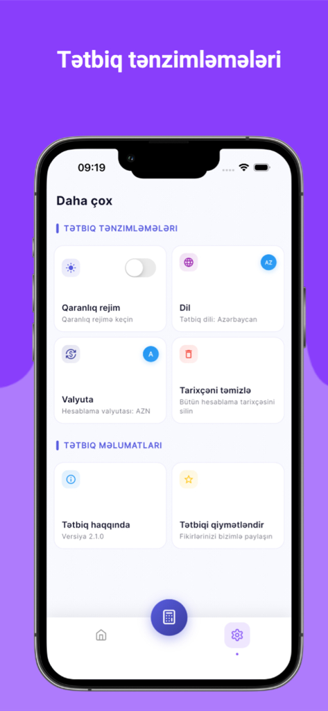 Kredit Hesabla - PulApp - Interfaz de configuración de la aplicación financiera PulApp mostrando opciones de idioma y divisa.