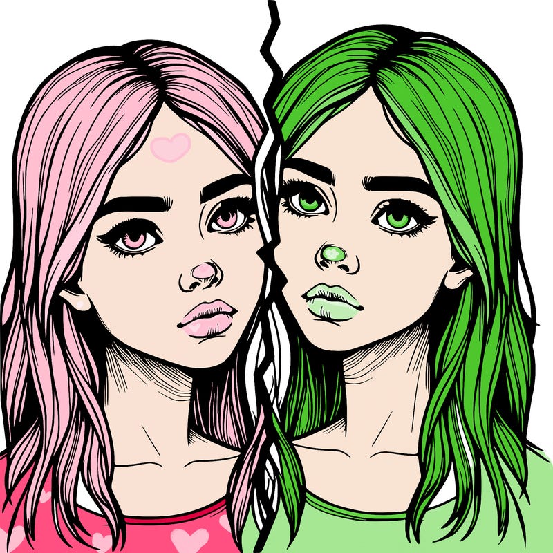 realistic girl split