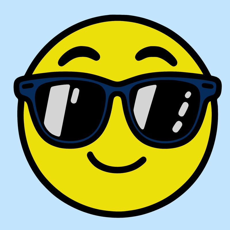 emoji with sunglasses