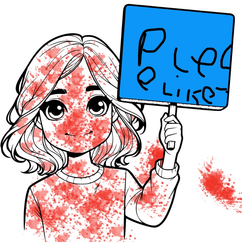 realistic girl holding up a sign