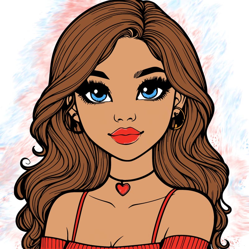 realistic pretty girl