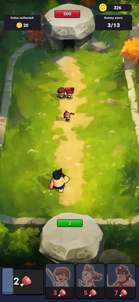 Age of Heroes | Warriors Clash - Prehistoric warriors in battle within the Age of Heroes mobile game