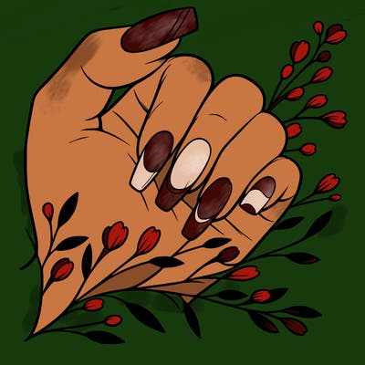 nails with french tip