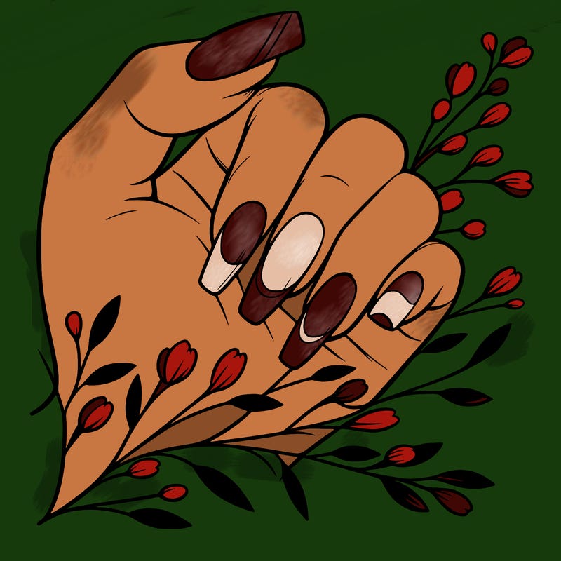 nails with french tip