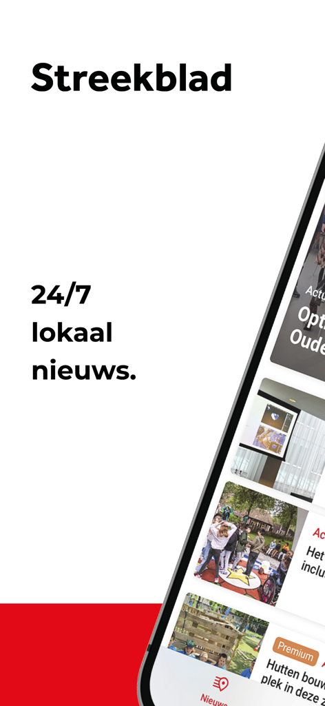 Streekblad Zoetermeer - Streekblad Zoetermeerローカルニュースアプリのインターフェース、ニュース記事を表示