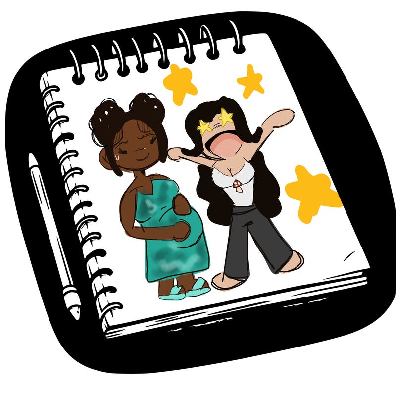 a blank sketch pad