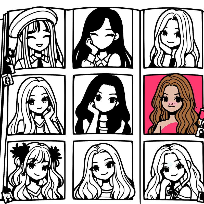 year book photos of a bunch of pretty girls