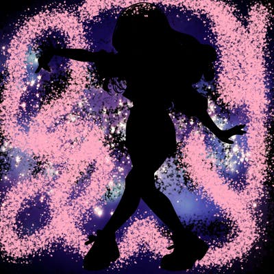 realistic girl danceing