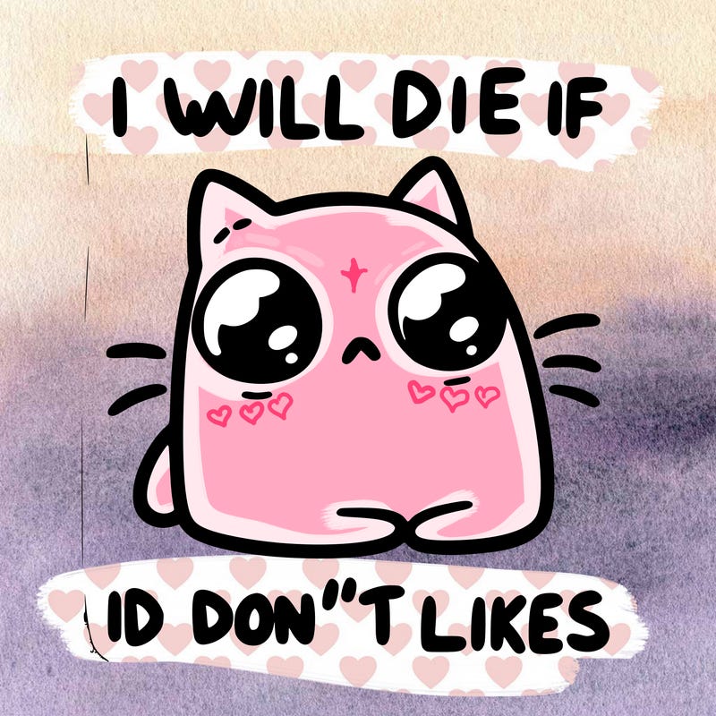 a cat that will die if we don’t get 10 likes