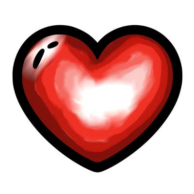 a blank heart