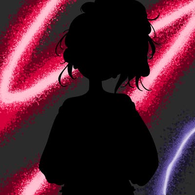 girl with a messy ponytail glasses a baggy crop top and jean shorts