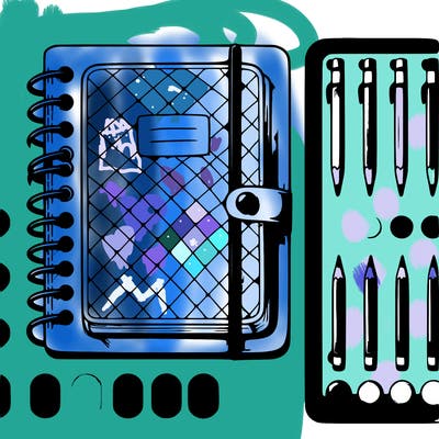 a pretty realistic notebook